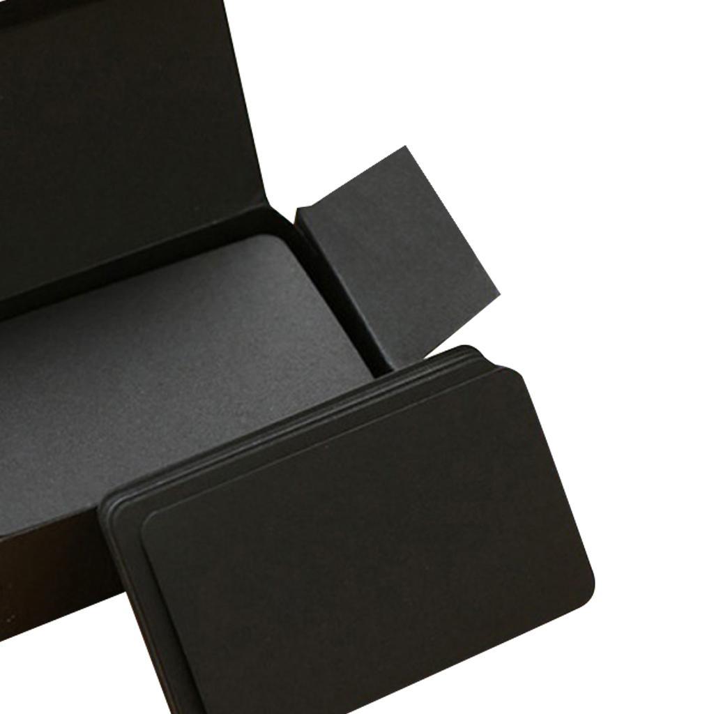 2 Boxes White+Black Paper Blank Index Flash Cards DIY Message, 90 Sheets