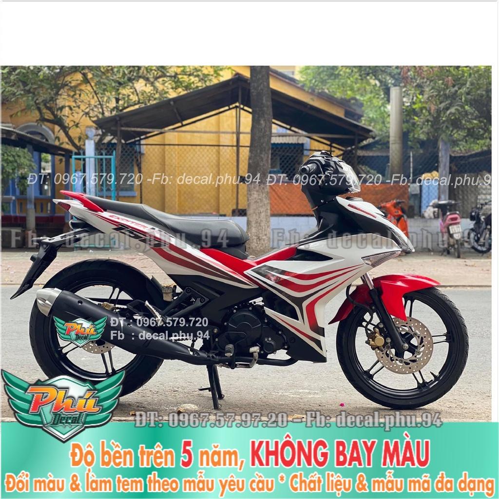 Tem Rời Exciter 150 Trắng đỏ indo (K)