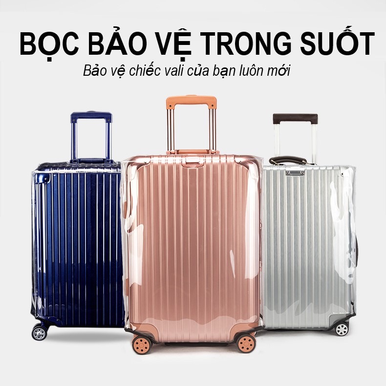 Bọc vali trong suốt bảo vệ vali