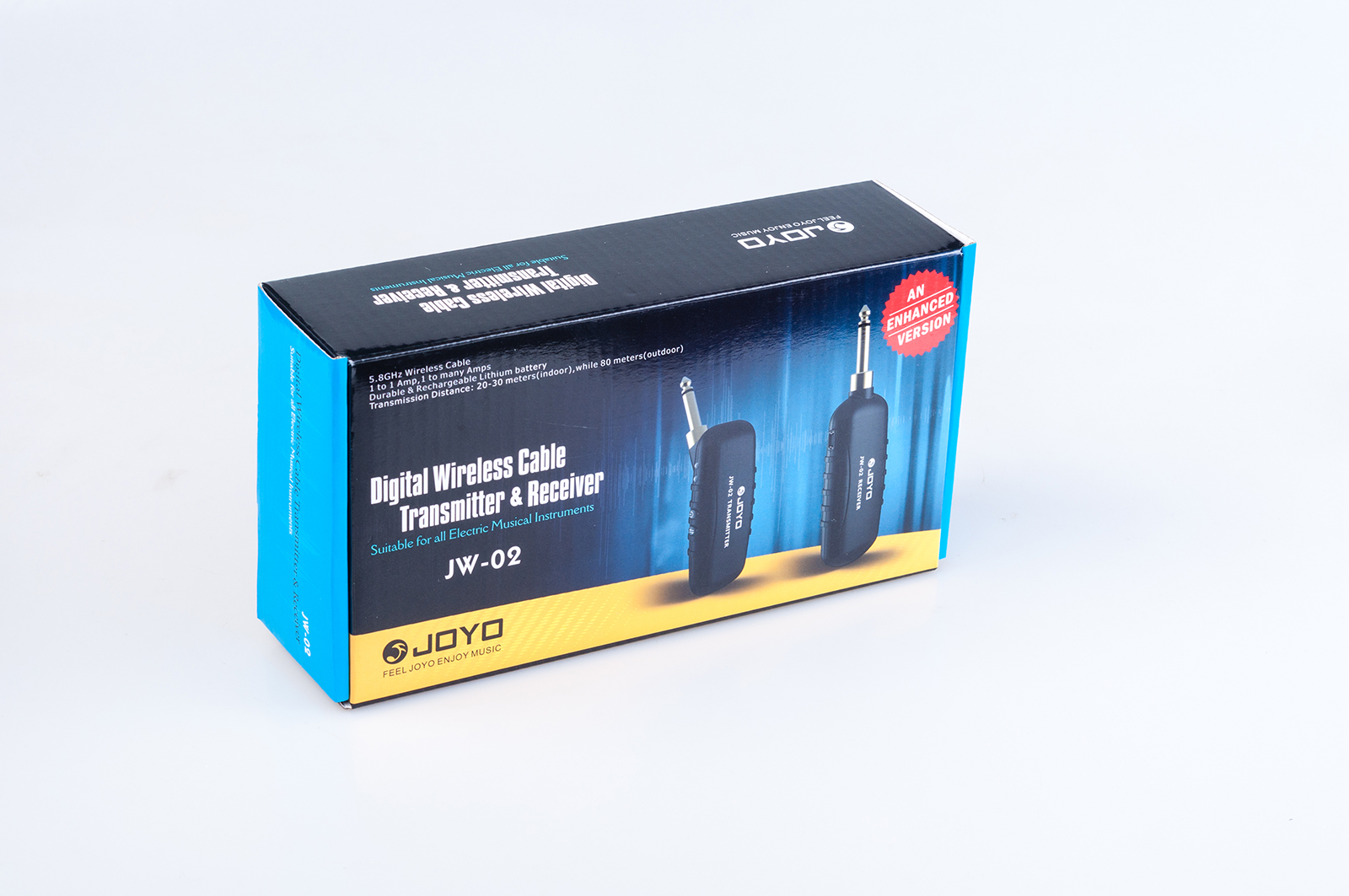 Joyo JW-02 Digital Wireless Transmitter and Receiver - Bộ thu phát tín hiệu guitar không dây Joyo JW-02 - Hàng chính hãng