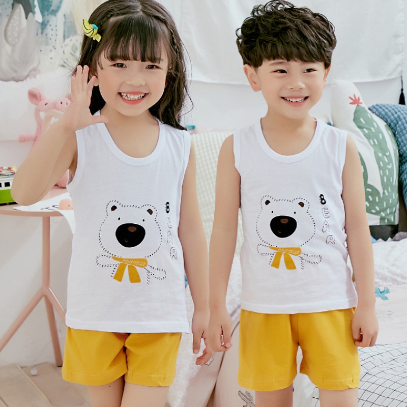 Bộ đồ cho bé gái hình thú chất liệu thun cotton tháng mát 103-Gái