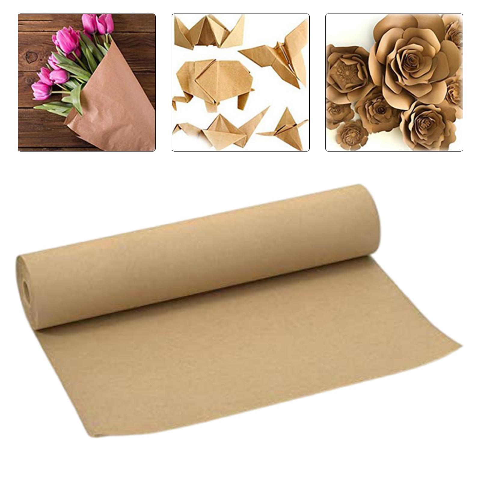 Brown Kraft Paper Roll Decorative Easel Paper Roll for Party Packing Gift Wrapping Dunnage
