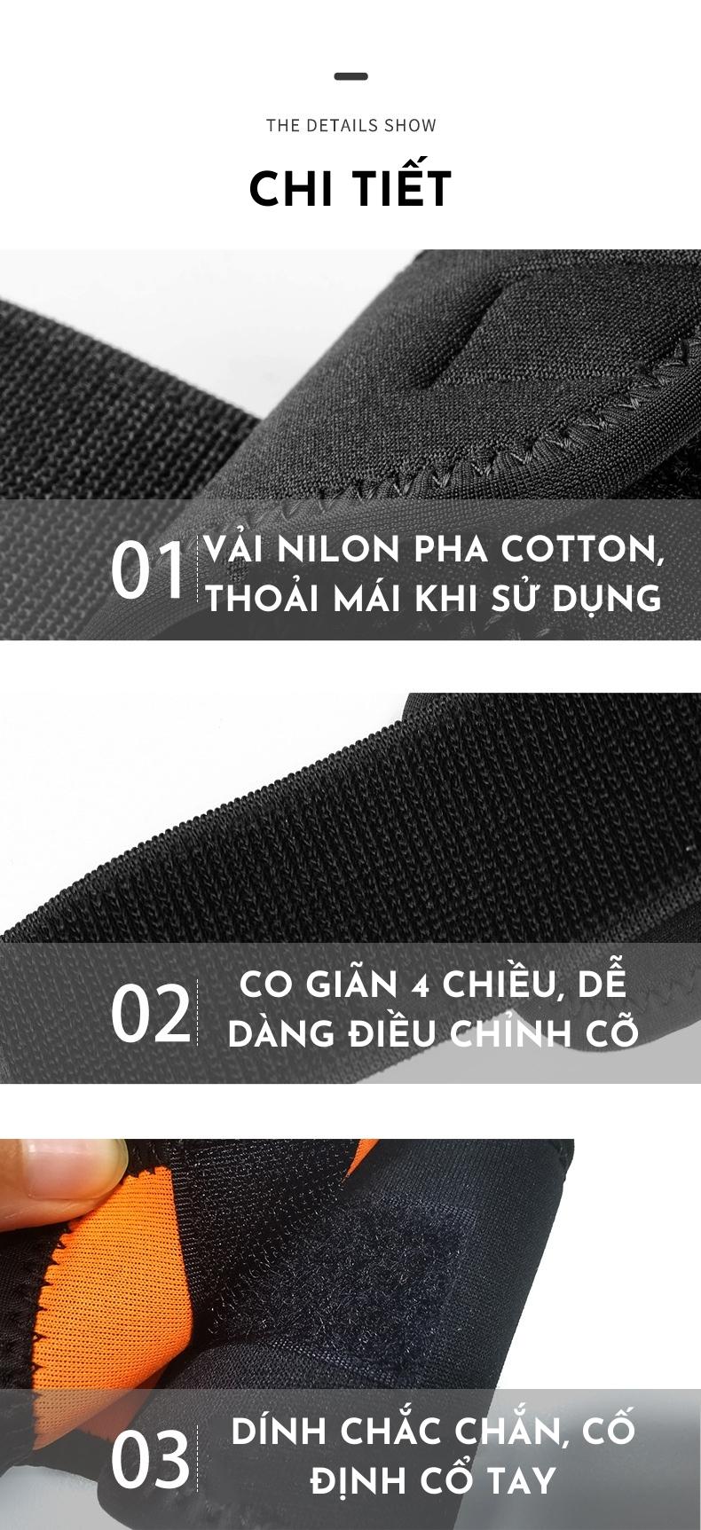 Quấn Cổ Tay, Đai Bảo Vệ Cổ Tay - YOGA QG, Chất Liệu Polyester Sợi Cao Cấp, Co Dãn Thoải Mái, Thoáng Mát - Hàng chính hãng