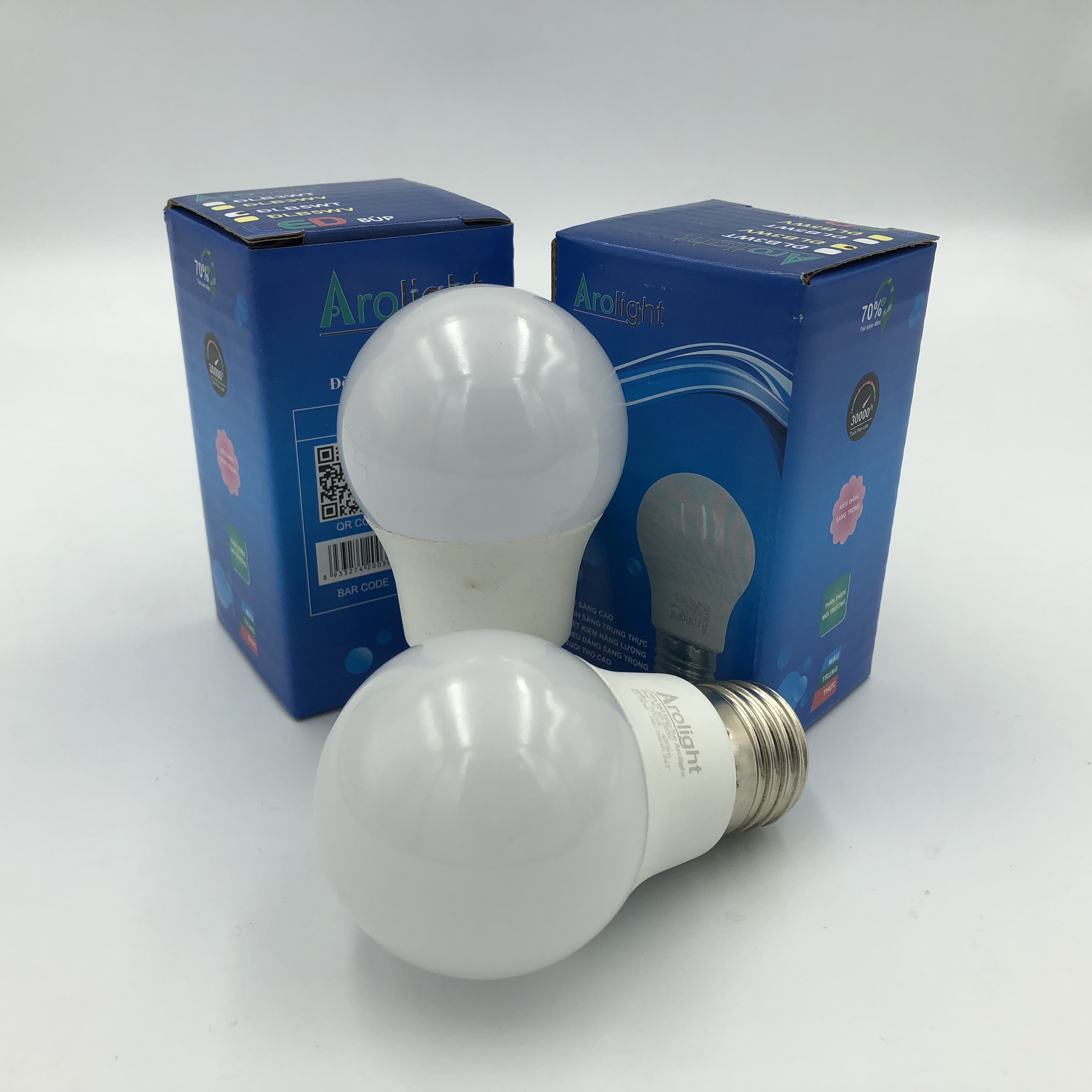 Bộ 10 bóng đèn LED Bulb kín nước 12W siêu sáng