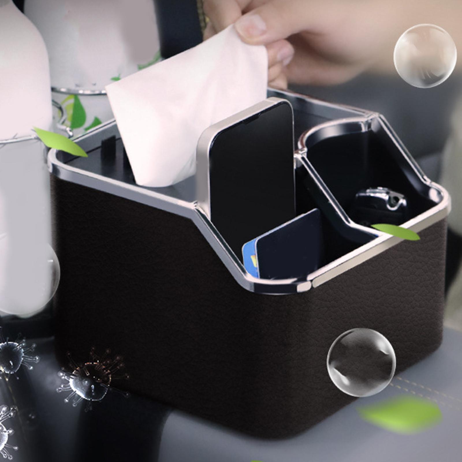 Car Armrest Storage Box Foldable Cup Holder for Coffee Cups Cellphones