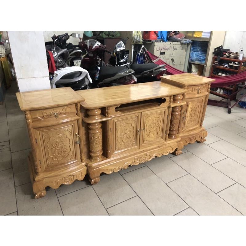 Kệ TiVi Gõ Đỏ Dài 2M