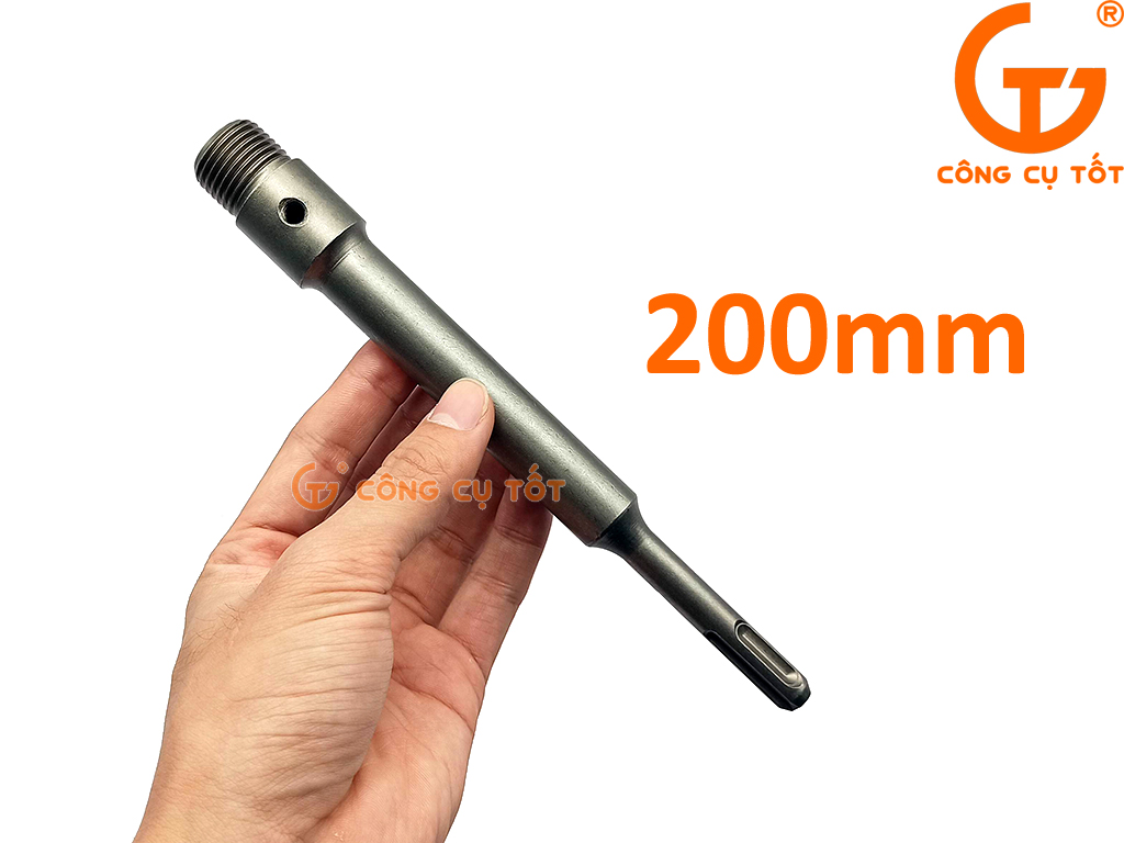 Chuôi lắp mũi khoét bê tông 200mm gài tròn