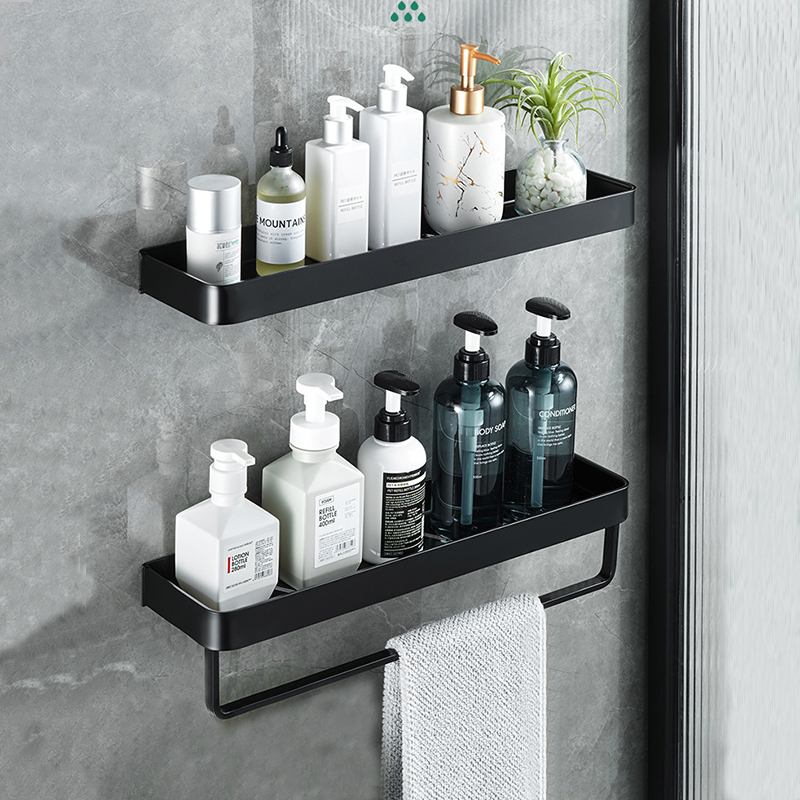Bộ 2 kệ nhà tắm dán tường để đồ mỹ phẩm phong cách hiện đại