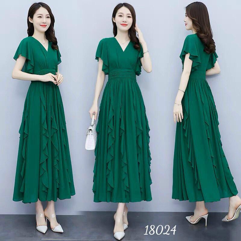Đầm maxi voan chiffon