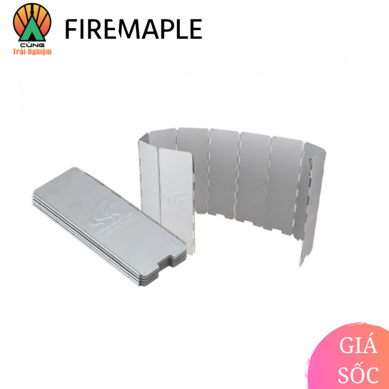 [CHÍNH HÃNG] Tấm Chắn Gió Hợp Kim Nhôm Fire Maple FMW-510 Nhỏ Gọn 277g Chuyên Dụng Cho Du Lịch, Dã Ngoại Cắm Trại