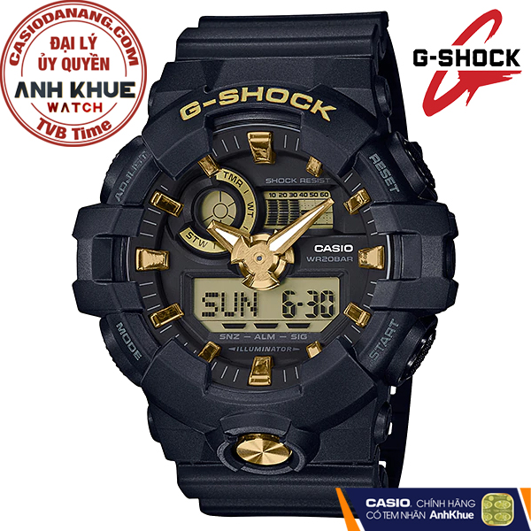 Đồng hồ nam dây nhựa Casio G-Shock chính hãng GA-710B-1A9DR (53mm)
