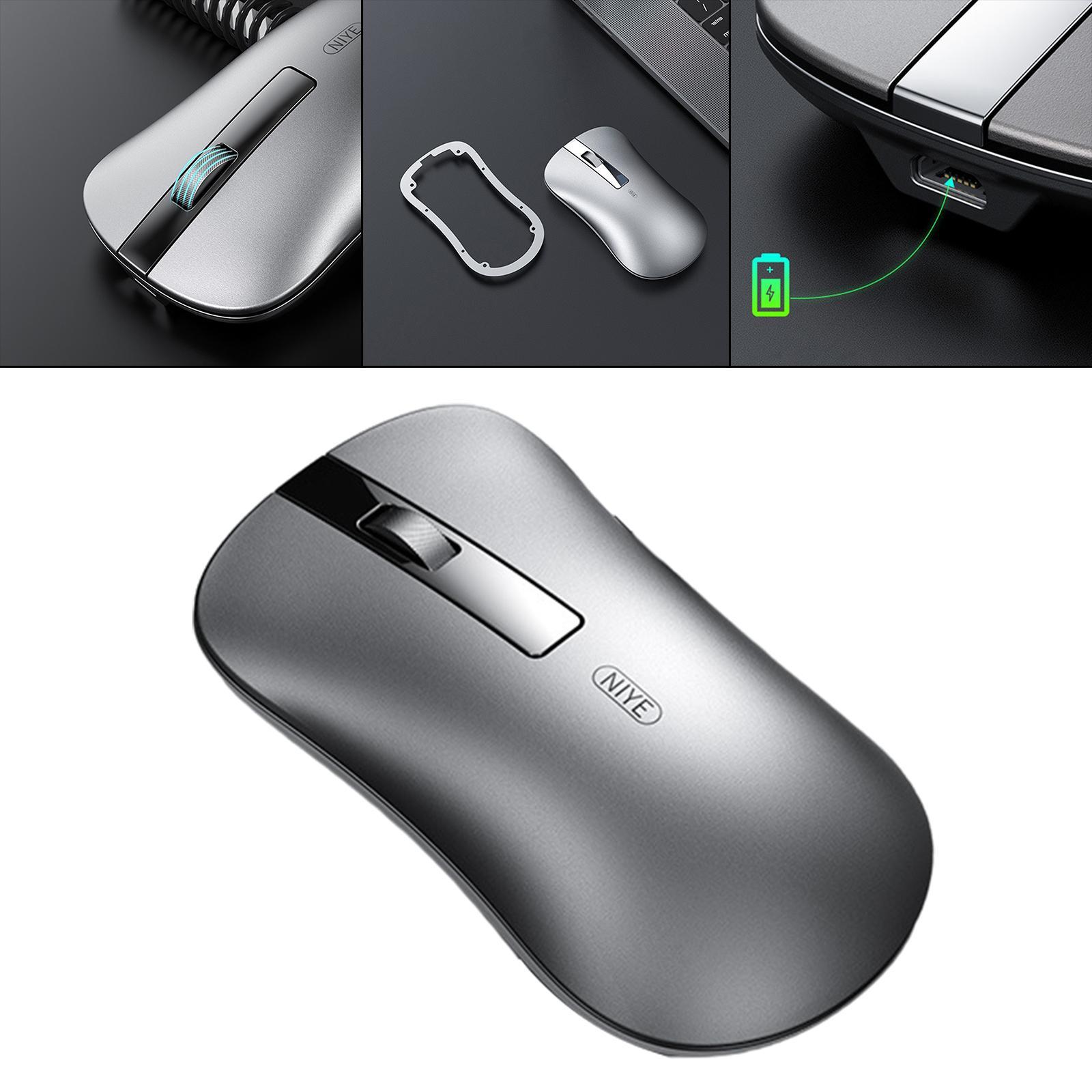 Blesiya Wireless Computer Mouse + USB Receiver Portable Rechargeable Office