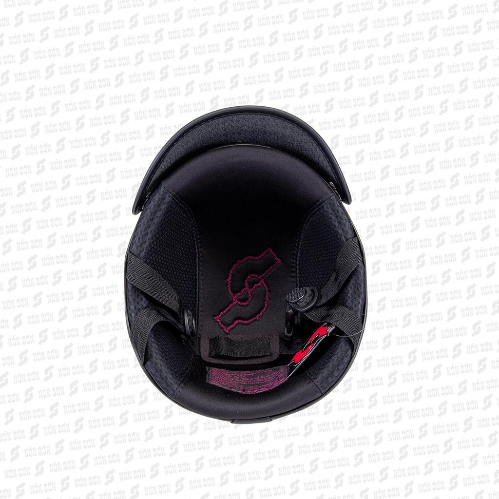 Mũ bảo hiểm nửa đầu trơn chính hãng NÓN SƠN TN-ĐN-052