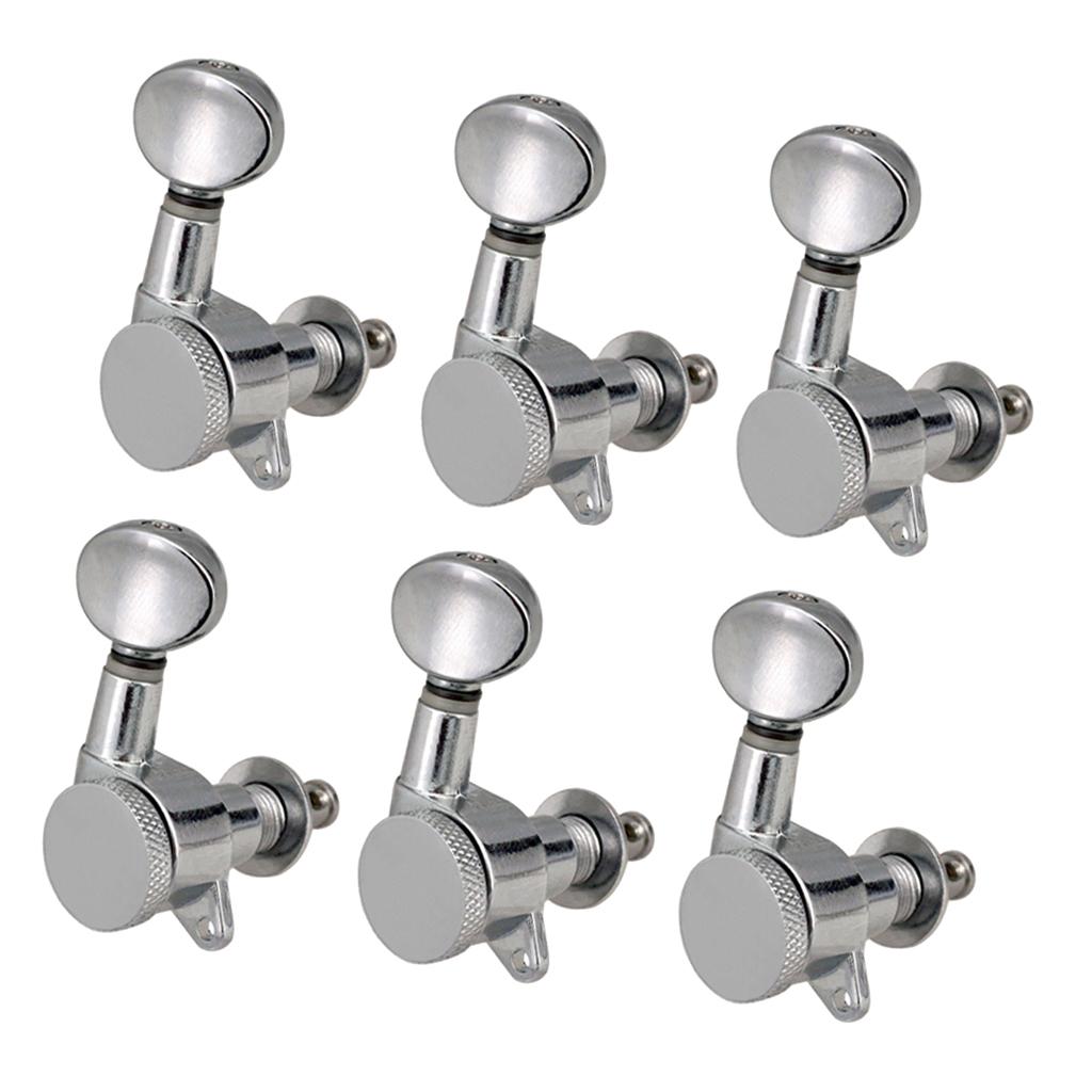 Baoblade 6R Đàn Guitar Điện Hình Bầu Dục Lõm Nút Chỉnh Chốt Máy Đầu Núm Một Phần