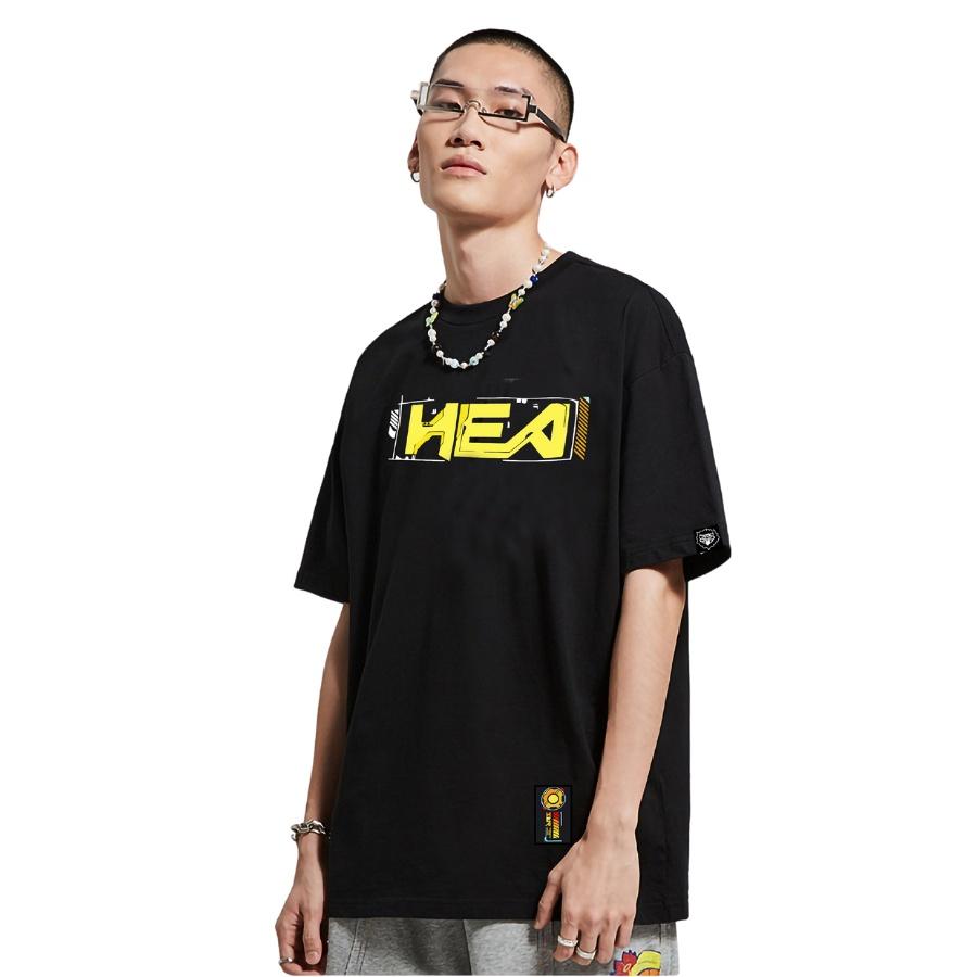 Áo Thun Unisex HEA Mainboard Tee Đen Form Rộng Tay Lỡ Streetwear Oversize Cổ Tròn Nam Nữ 100% Cotton