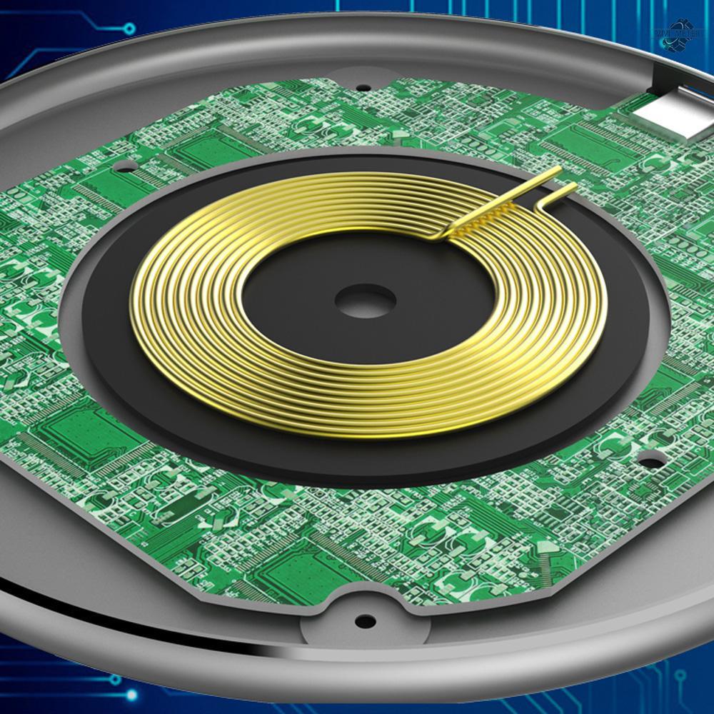 Đế Sạc Nhanh Không Dây Qi S110 Qc3.0 10w Cho Iphone X Xr Xs Max 8 Plus S9 S8