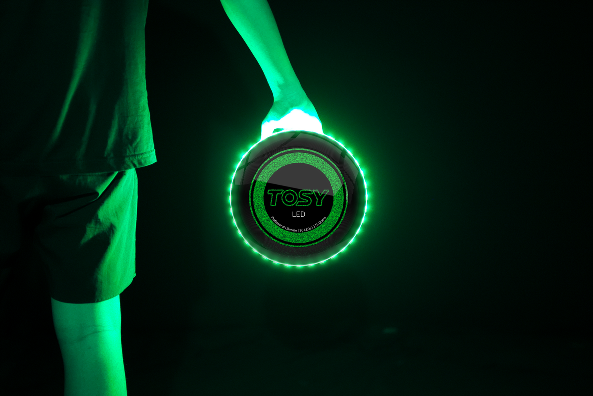 Đĩa ném TOSY Ultimate Disc - 36 LEDs Xanh lá