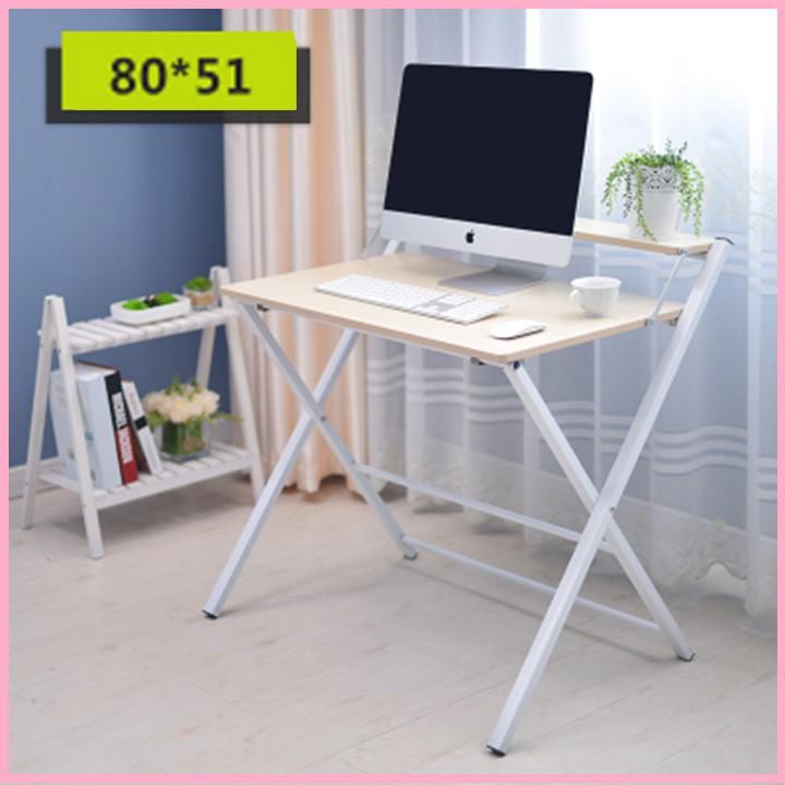 Bàn làm việc - Bàn xếp - Bàn làm việc tiện ích xếp gọn - Bàn xếp 2 tầng 80x51 - Bàn làm việc xếp gọn