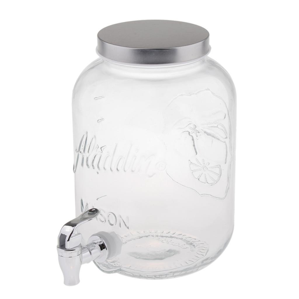 Beverage Dispenser with Lid &  Spigot Beverage Cocktail BBQ Party