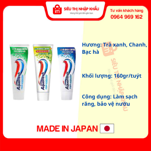 Kem Đánh Răng Aquafresh - Nội Địa Nhật Bản