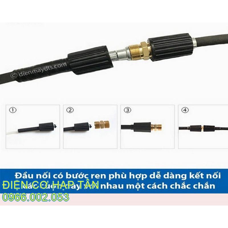 NỐI DÂY XỊT RỬA XE  RĂNG 22MM- ĐỒNG NGYÊN CHẤT