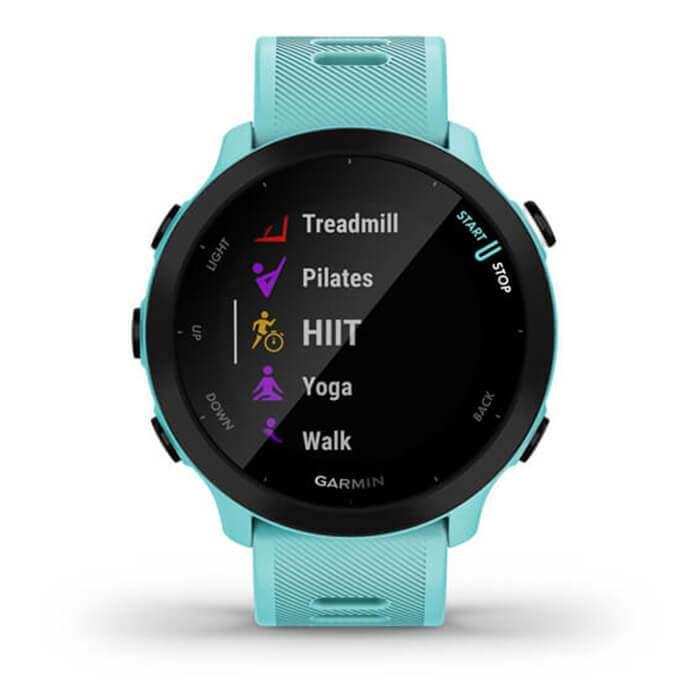 Đồng Hồ Thông Minh Garmin Forerunner 55 Aqua - Hàng Chính Hãng