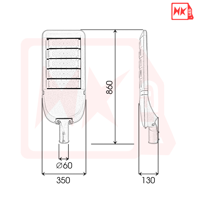 HKLED - Đèn đường phố OEM Philips Module M2 Driver DONE công suất 250W - DDM02M250