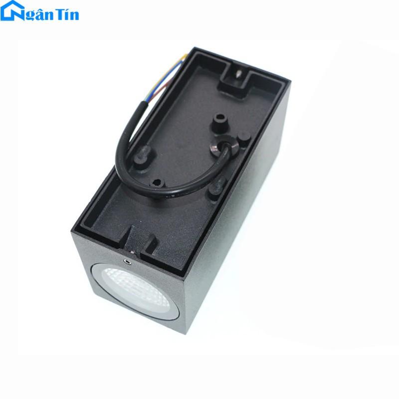 Đèn Led treo tường gắn tường ngoài trời hình hộp 2 đầu VNT612A