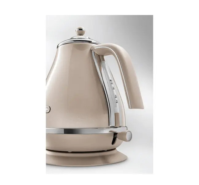 [Hàng chính hãng] Ấm đun nước siêu tốc DeLonghi Icona Metallics KBOT2001 (BG/ GY)