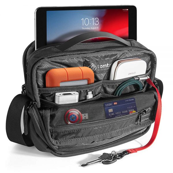 TÚI ĐEO ĐA NĂNG TOMTOC (USA) CROSSBODY FOR TECH ACCESSORIES - Hàng Chính Hãng