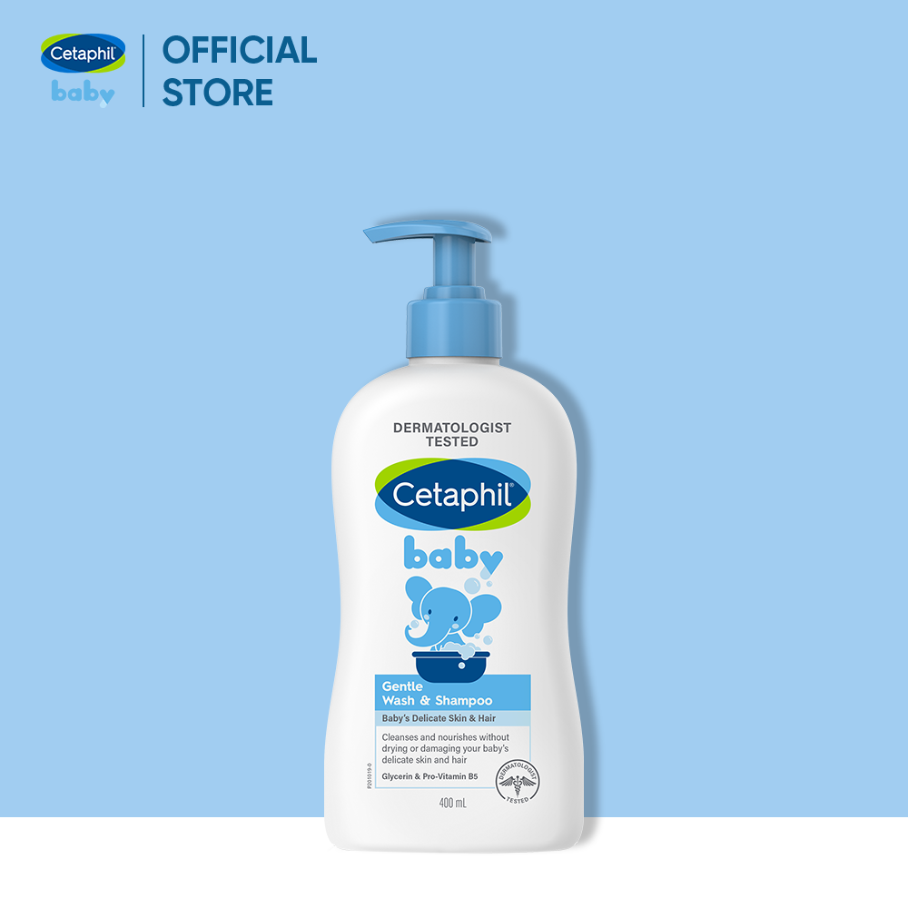 Sữa tắm gội dịu lành cho bé Cetaphil Baby Gentle Wash &amp; Shampoo 400ml