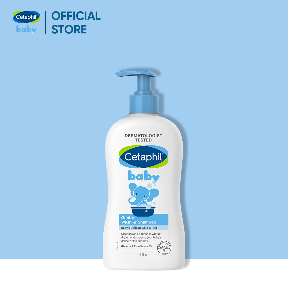 Sữa tắm gội dịu lành cho bé Cetaphil Baby Gentle Wash & Shampoo 400ml