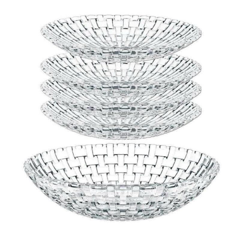 Set 5 đĩa pha lê Nachtmann Bossa Nova cao cấp - Made in Germany