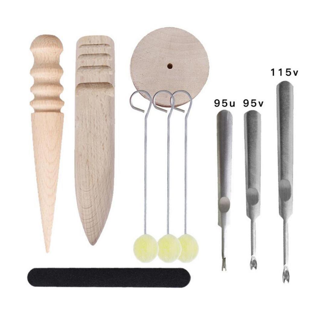 Leathercraft Tools Kit Stitching Trimming U+V Type Edge Beveler DIY Set