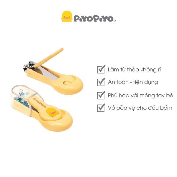 Bấm móng tay cho bé Piyo Piyo màu vàng (9M+) - PY830226