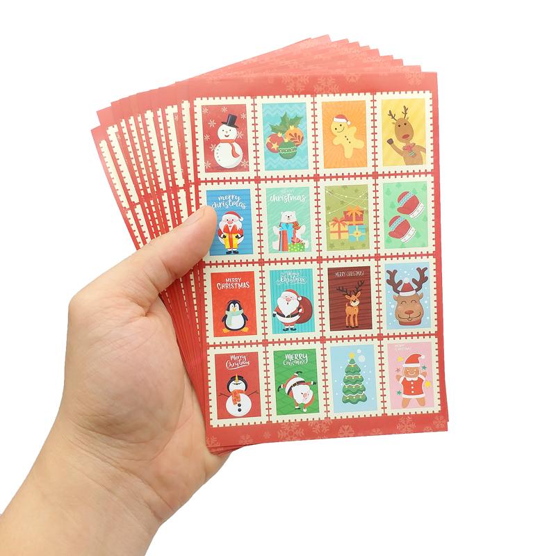 Bộ 10 Tờ Sticker Cổ Động Merry Christmas - Teenage 02