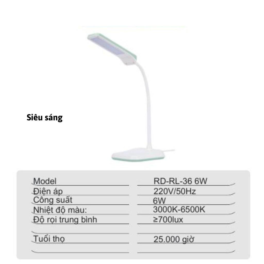 Đèn bàn học led cảm ứng chính hãng Rạng Đông Model: RD RL 36 LED