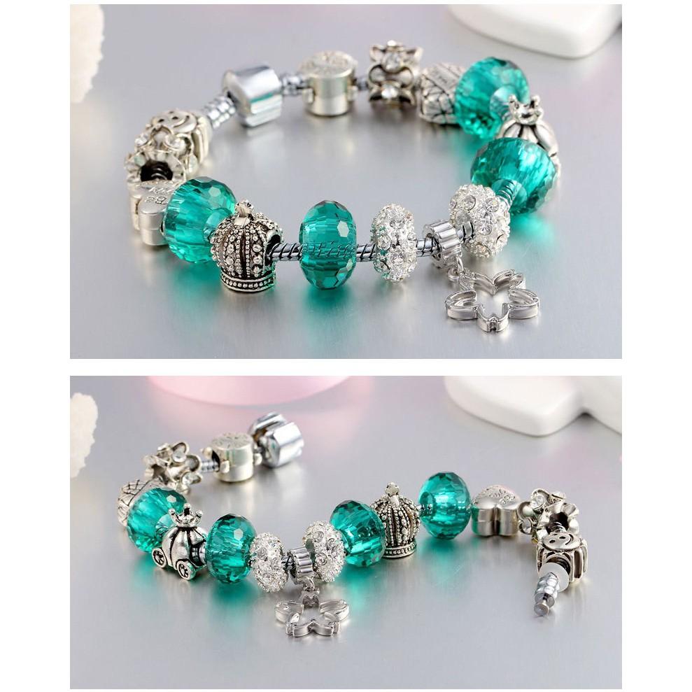 Vòng tay charm hoa 5 cánh cực xinh