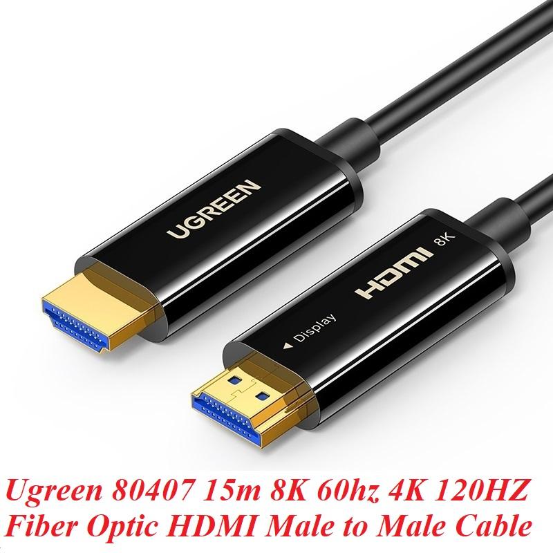 Ugreen UG80407HD141TK 15M 2.1 Sợi Quang Hỗ Trợ 8K@60Hz HDR EARC Cao Cấp - HÀNG CHÍNH HÃNG