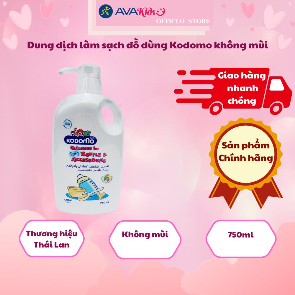 Dung dịch làm sạch đồ dùng Kodomo chai 750 ml không mùi