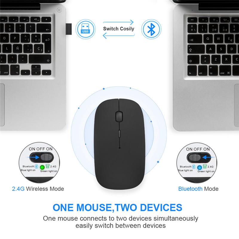 5.0 Chuột Không Dây Bluetooth Cho Apple Macbook Air Xiaomi Pro Chuột Cho Huawei Matebook Laptop Xách Tay Hỗ Trợ iPad IOS Android