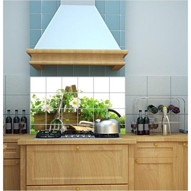 Decal dán bếp tráng nhôm cách nhiệt size lớn - Hoa TULIP