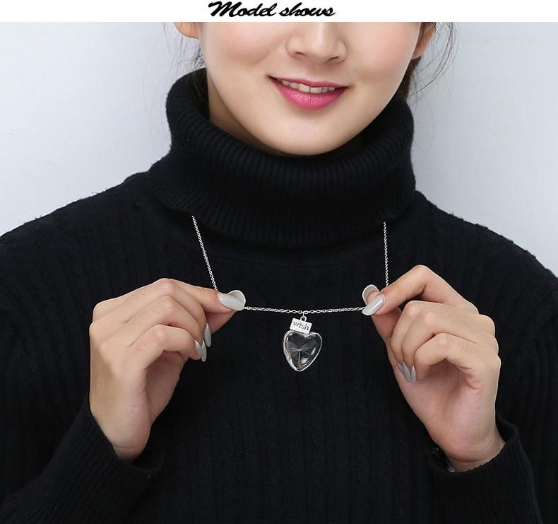 Vòng Cổ Dây Chuyền Mặt Thủy Tinh Hoa Bồ Công Anh