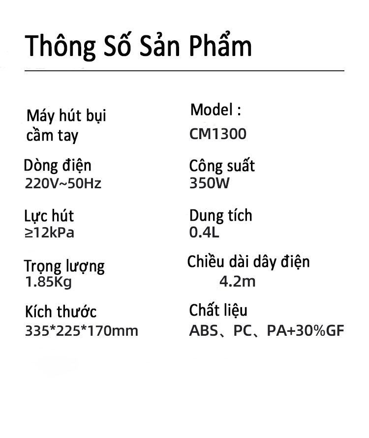 Máy Hút Bụi UV-C Cầm Tay - Giường Nệm, Sofa, Chăn Mền Gia Đình Cao Cấp - Hàng Chính Hãng