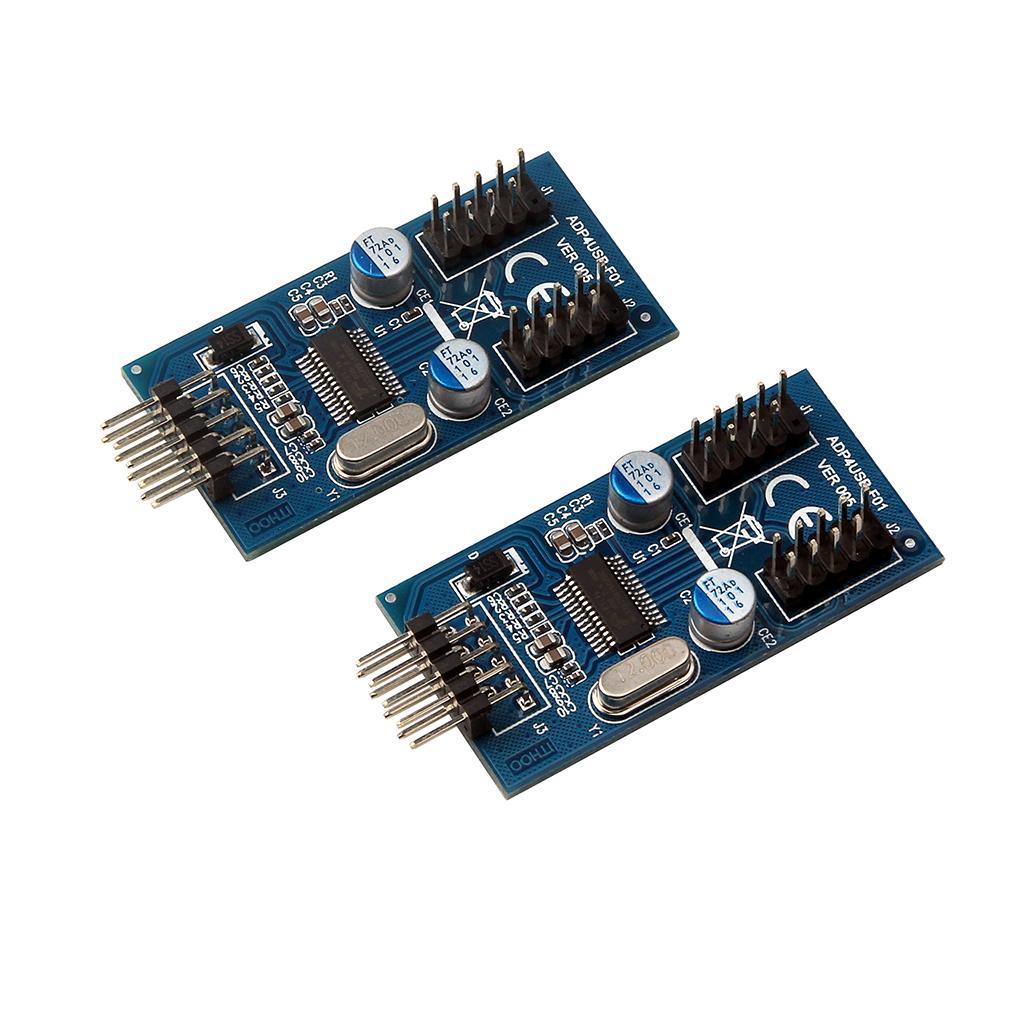 9pin Motherboard Header 1x Female to 4xMale Extension Adapter Splitter Board