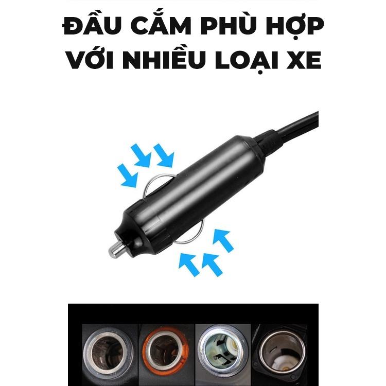 Ổ Điện USB Mini Lắp Xe Ô Tô Cao Cấp Tích Hợp Cổng Sạc Nhanh USB Hỗ Trợ Sạc Pin Điện Thoại - Ổ Điện Ô Tô Công Suất 200W