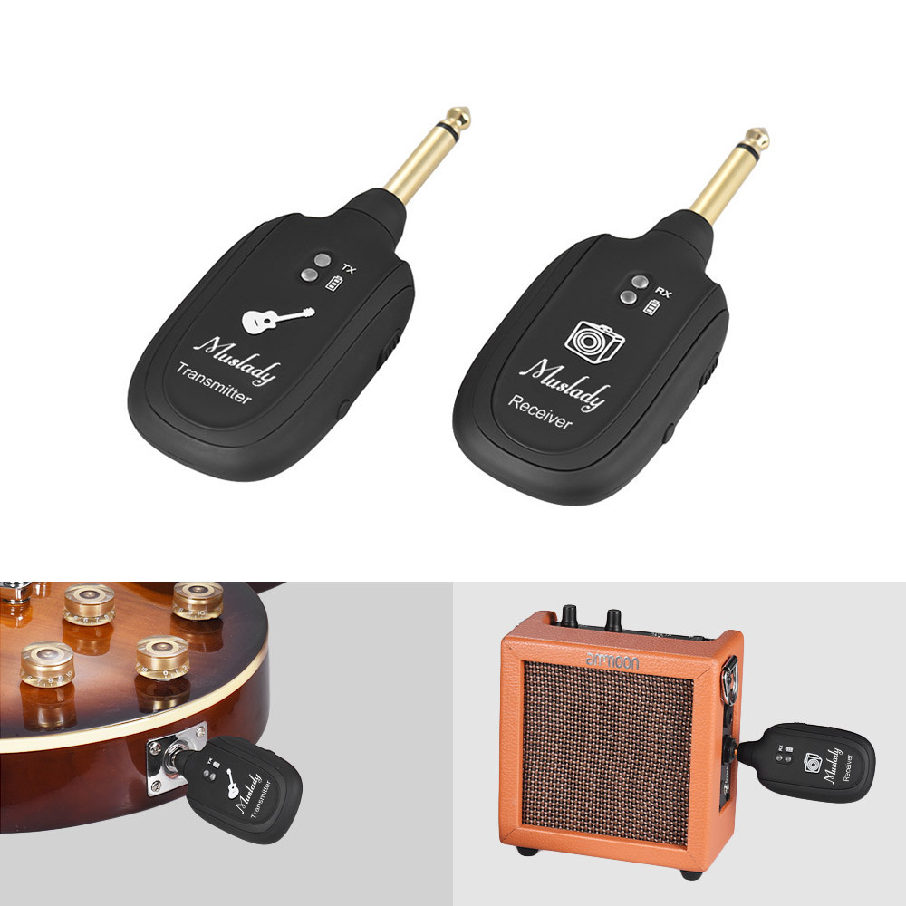 Thiết Bị Truyền Nhận Tín Hiệu Đàn Guitar Kèm Pin Lithium Muslady UHF (50m)