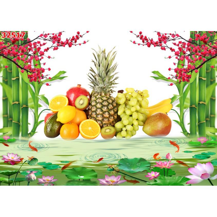 Tranh dán tường 3d trang trí ban thờ giá rẻ đẹp chất liệu decal pp keo sẵn bóc dán atkno6