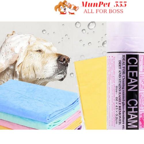 Khăn tắm cho chó mèo siêu thấm hút có hộp tiện lợi tiết kiệm thời gian