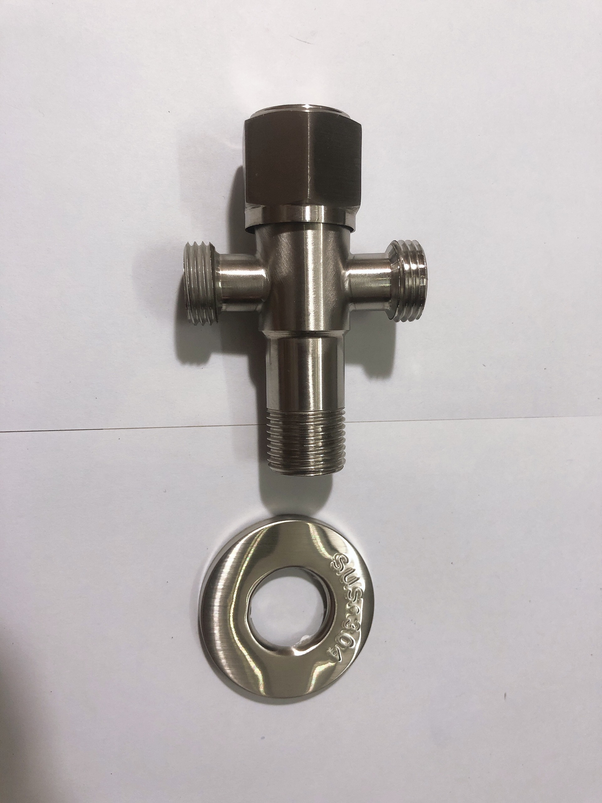 Van giảm áp inox SUS 304 - T giảm áp - Van chia giảm áp lực nước - Van T chia giảm áp - Khoá giảm áp - khoá 2 đường nước